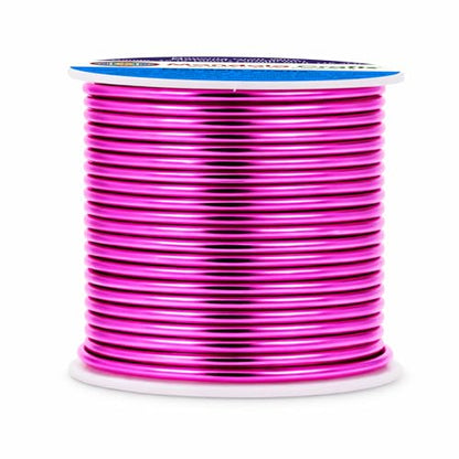 12 Gauge Magenta Anodized Aluminum Craft Wire (60 Foot)