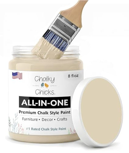 Cuppa Latte 8 Fl Oz Chalk Paint for Furniture All in One