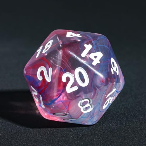 7 Die DND Dice Set Polyhedral Dice Set with a Leather Dice Bag (7 Count)