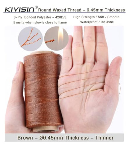 Thin Wax Polyester Thread (1638 Foot)