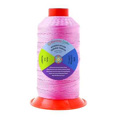 Size 346 210D T350 Pink Bonded Nylon Thread