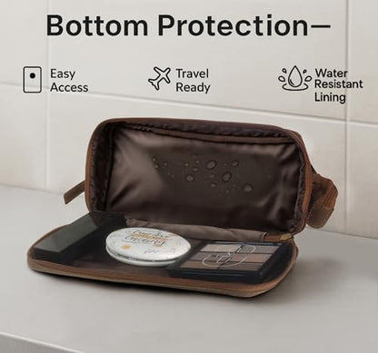 Leather Toiletry Bag for Men