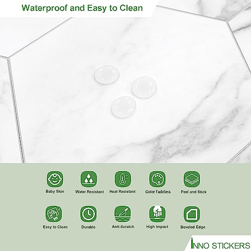 45 Sheet Hexagon Peel and Stick Backsplash (10 Sq Ft)