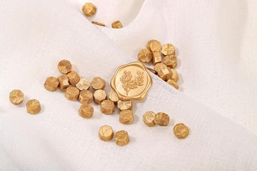360Pcs Light Gold Sealing Wax Beads (360 Count)