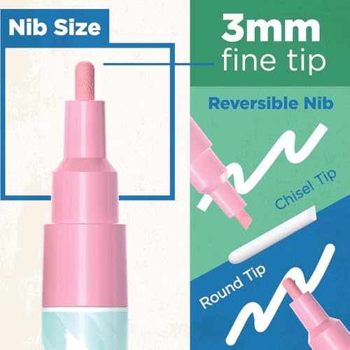 Fine Tip Liquid Chalk Markers for Chalkboard (20 Count)