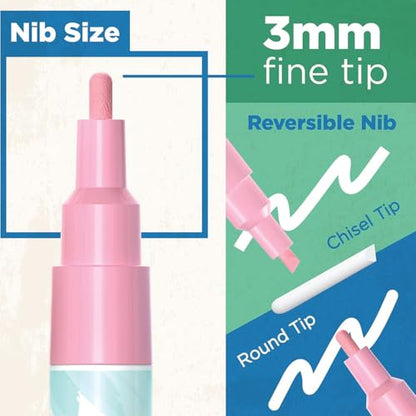 Fine Tip Liquid Chalk Markers for Chalkboard (20 Count)