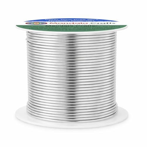 16 Gauge Silver Tone Anodized Aluminum Craft Wire