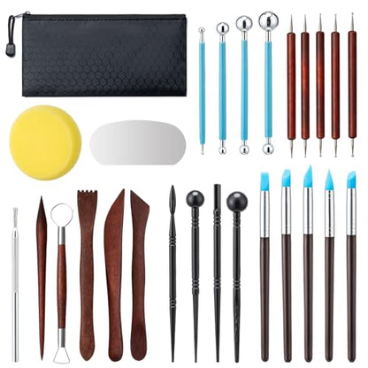 27 Pcs Polymer Clay Sculpting Tools Kit for Adults