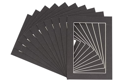 Pack of 25 Acid Free 8.5x11 Mats Bevel Cut for 7x9 Photos (25 Count)