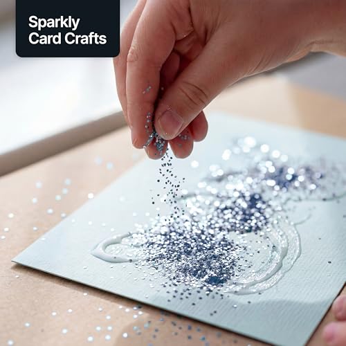 Craft Glitter Azure Blue 100g Microfine Glitter (3.5 Ounce)
