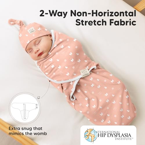 3pk Organic Swaddles for Newborns Girls (3 Count)
