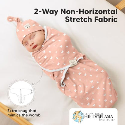 3pk Organic Swaddles for Newborns Girls (3 Count)