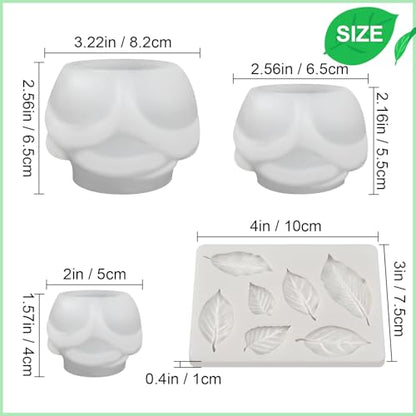 Rose Candle Molds (4 Count)