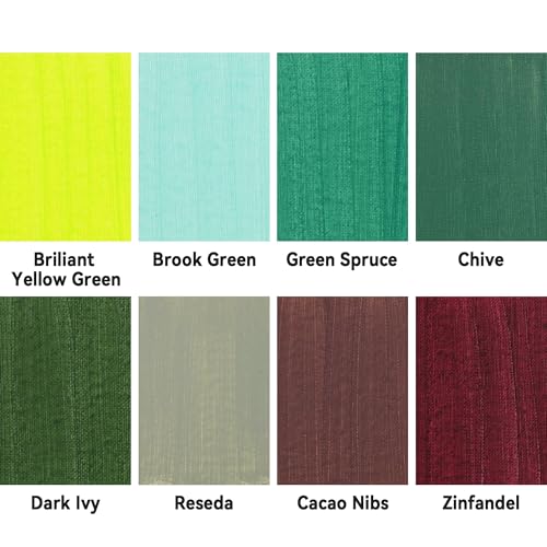 Green Acrylic Paint Set (5.68 Fl Oz)