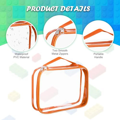 8 Packs Toy Storage Bags with Zipper (8 Count)