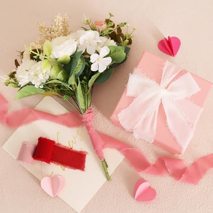4 Rolls Silk Chiffon Ribbon 1 (4 Count)