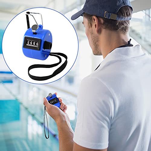 5Pcs Handheld Tally Clicker Counter 4 Digital Number for Sports