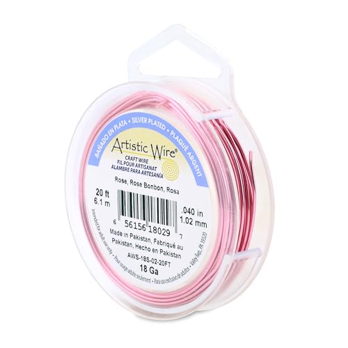 18 Gauge Silver Plated Tarnish Resistant Colored Copper Craft Wire
