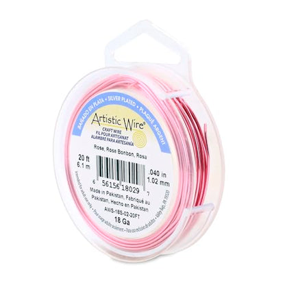 18 Gauge Silver Plated Tarnish Resistant Colored Copper Craft Wire