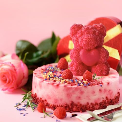 Rose Bear Candle Mold