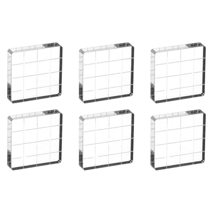1.6"x1.6" Acrylic Stamp Block (6 Count)