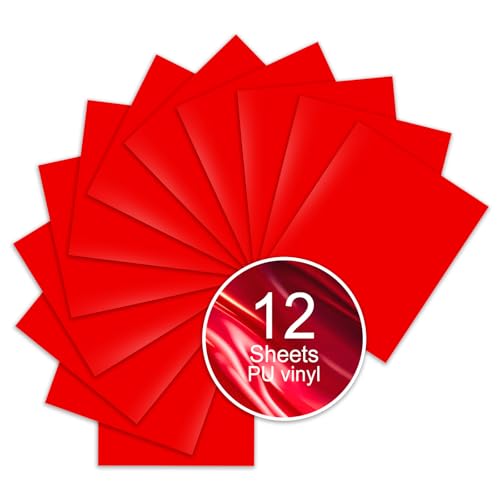 Red PU Heat Transfer Vinyl (12 Count)