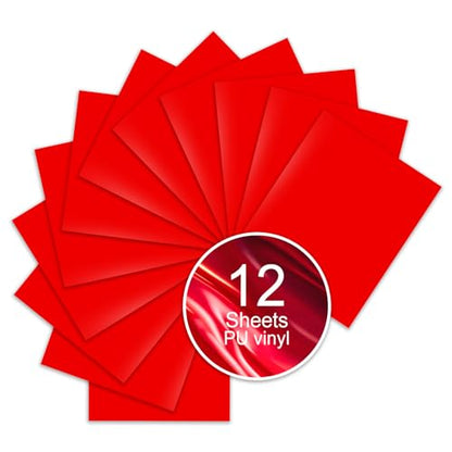 Red PU Heat Transfer Vinyl (12 Count)