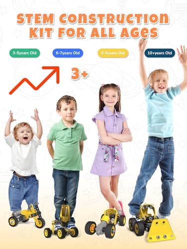 10 in 1 STEM Building Toys for Kids Ages 4 (112 Count)