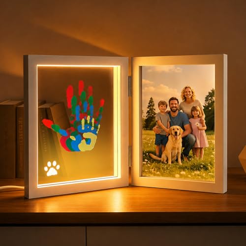 Family Handprint Kit with Light for 4