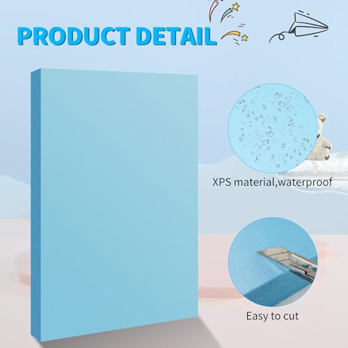 Blue 10 Pack 12x7.5x0.79 inch Foam Sheets 0.79 Inch Thick