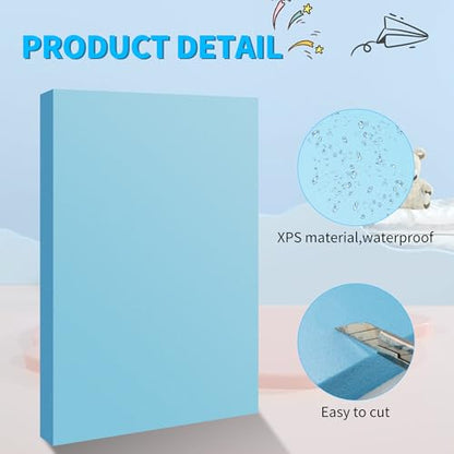 Blue 10 Pack 12x7.5x0.79 inch Foam Sheets 0.79 Inch Thick