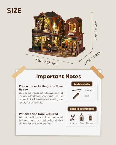 DIY Miniature House Kit Book Nook Kit for Adults to Build Mini Magic House