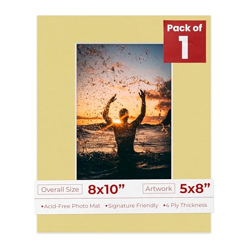 8x10 Mat Bevel Cut for 5x8 Photos