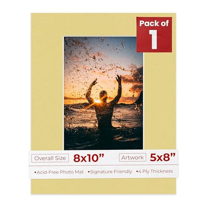8x10 Mat Bevel Cut for 5x8 Photos