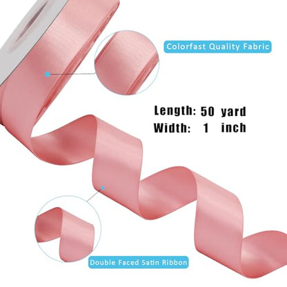 1 Inch 50 Yard Double Faced Satin Ribbon