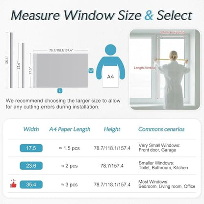 One Way Window Privacy Film (19.38 Sq Ft)