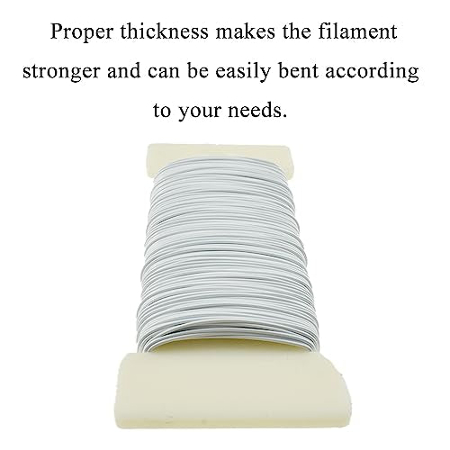 26Gauge White Metal Floral Wire