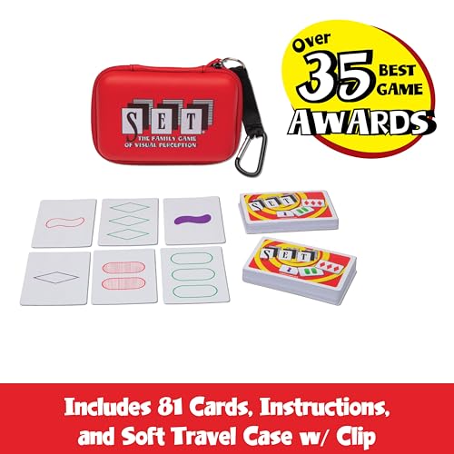 SET Travel Case Card Games for Kids