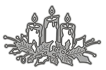 Metal Cutting Dies DIY Merry Christams Embossing Stencil Template Scrapbooking Card Making Mold Photo Album Arts Crafts Tools (3 Count)