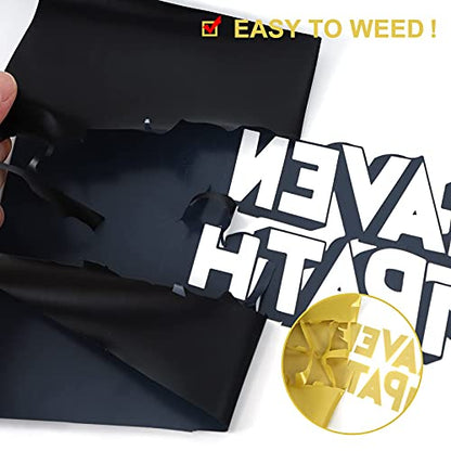 Black Heat Transfer Vinyl Rolls
