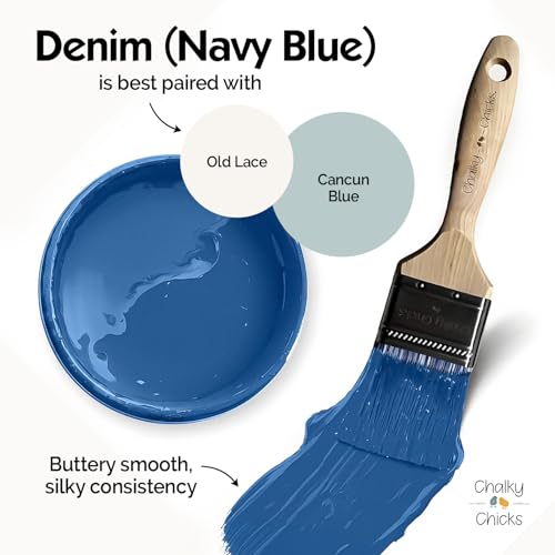 Denim 8 Fl Oz Chalk Paint for Furniture All in One