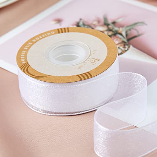 1 Inch Wide Sheer Chiffon Ribbon (75 Foot)
