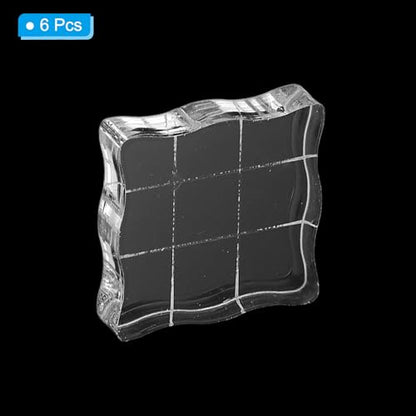 1.2"x1.2" Acrylic Stamp Block (6 Count)