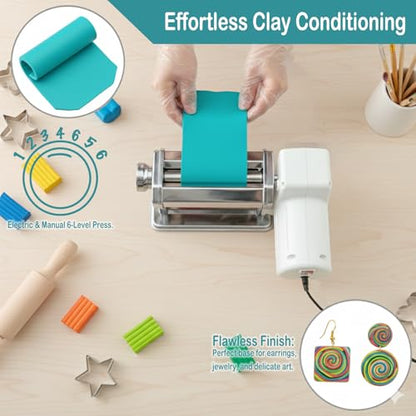 Electric Polymer Clay Roller Machine