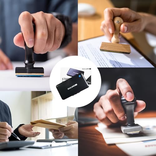 Large Black Stamp Ink Pad 6.14"x3.38" for Office