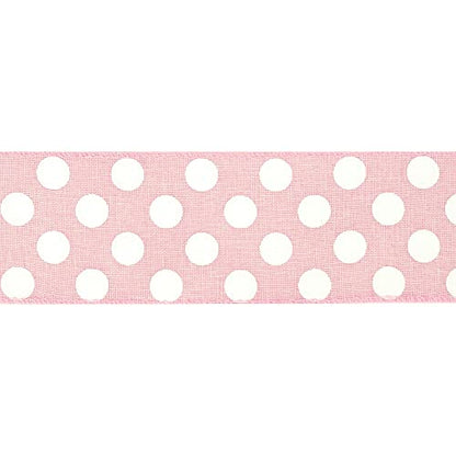 Pink Polka Dot Ribbon (30 Foot)