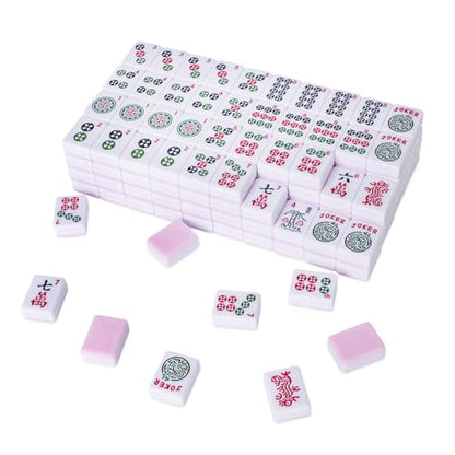 American Mahjong Tile Set with 166 Pink Back Tiles (166 Count)