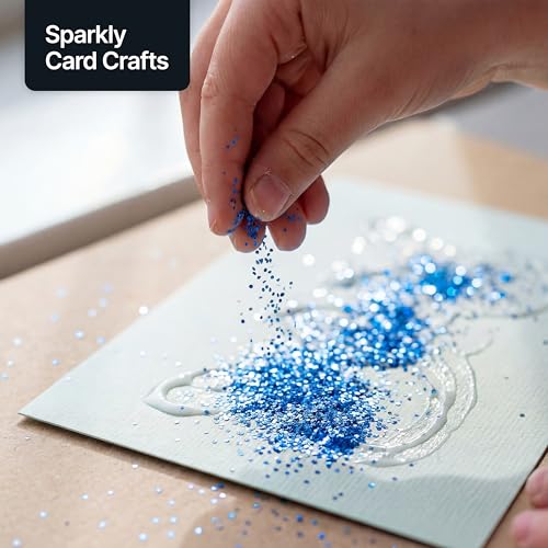 Craft Glitter Sapphire Blue 100g Extra Chunky Glitter (3.5 Ounce)