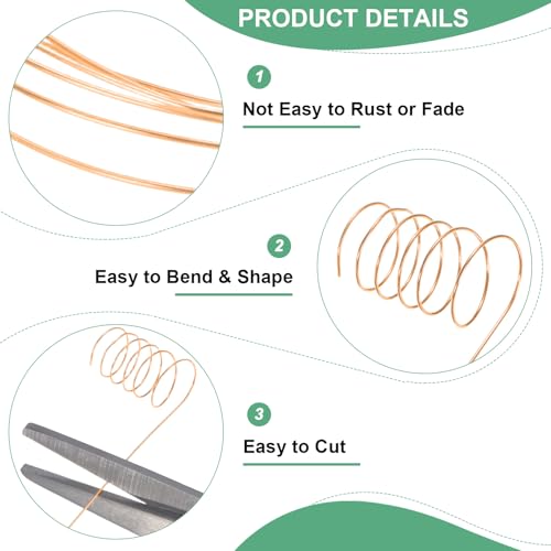 0.2 mm 32 Gauge Copper Wire for Jewelry Making
