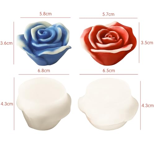2 Pack 3D Flower Mold for Resin Casting (2 Count)